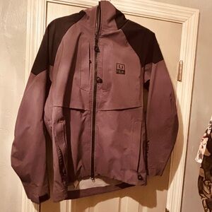 Huk Men's Hooded Softshell Jacket in Grey/Black Size S